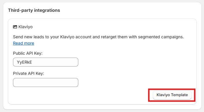 how to send leads to klaviyo email tempalte download1